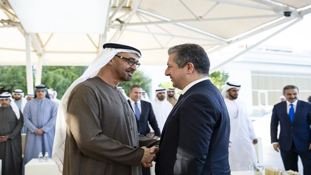 قمة الحكومات العالمية.. رئيس الدولة يبحث تعزيز التعاون مع رئيس إقليم كردستان العراق